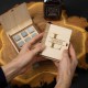 Камені для віскі "Ініціал" персоналізовані 6 штук у подарунковій коробці