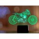 Змінна пластина для 3D світильників "Мотоцикл 10" 3DTOYSLAMP