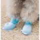 Ботинки для собак на липучке 10851 M голубые