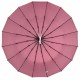 Однотонна парасолька автомат на 16 карбонових спиць антивітер від Toprain, ніжно-рожева, 0918-2
