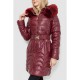 Куртка жіноча зимова, колір бордовий, 244R709
