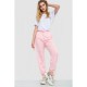 Спорт штани жіночі однотонні, колір рожевий, 129RH021