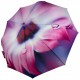 Жіноча парасолька напівавтомат на 9 спиць із квітковим принтом від Frei Regen, рожева ручка, 09085-3
