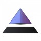 Левитирующая пирамида FLYTE, черная основа, радужная пирамида, встроенная лампа