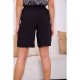 Жіночі шорти на гумці, чорного кольору, 119R510-4