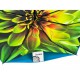 Жіноча парасолька напівавтомат з подвійною тканиною від Susino на 9 спиць, з принтом квітки всередині, блакитна, Sys 0701-3