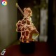 3D ночник GENSHIN IMPACT "Сян Лин"(УВЕЛИЧЕННОЕ ИЗОБРАЖЕНИЕ)+пульт ДУ+сетевой адаптер + батарейки 3DTOYSLAMP