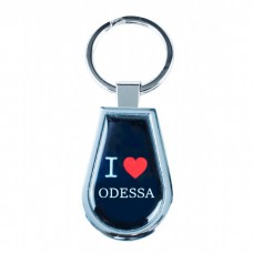 Брелок "I Love Odessa" черный