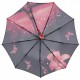 Жіноча автоматична парасолька на 9 спиць із принтом Ейфелева Вежа та квіти від Susino, червона, 03026-5