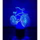 Змінна пластина для 3D світильників "Велосипед" 3DTOYSLAMP