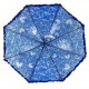 Дитяча прозора парасолька-тростина з ажурним принтом від SL, синя, 018102-2