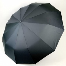 Чоловіча складана парасолька-автомат із прямою ручкою від Flagman-TheBest, антивітер, чорна, fl0143-1
