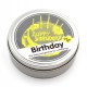 Свічка "Happy Birthday" у металевій баночці