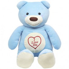 Мягкая игрушка "Медведь Сладкоежка", 60 см (голубой)