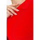 Кофта жіноча в рубчик, колір червоний, 204R015