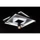 Люстра стельова LED з пультом 26565 Чорний 10х46х46 см.