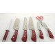 Набір кухонних ножів Bohmann BH-6020-red 8 предметів