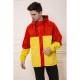 Куртка-ветровка мужская с капюшоном, цвет Красно-желтый, 131R069- 12