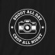 Світшот "Shoot all day, cropp all night" унісекс, Чорний, L, Black, англійська