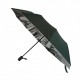 Жіноча парасолька напівавтомат Bellissimo з візерунком зсередини і тефлоновим просоченням, зелена, 018315-10