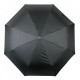 Жіноча парасолька напівавтомат чорна з візерунком зсередини і тефлоновим просоченням Toprain 0480-6