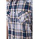 Рубашка мужская в клетку, цвет серо-синий, 131R143868
