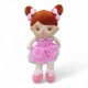 Мягкая кукла "Девочка", 41 см (розовая)