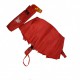 Жіноча парасолька напівавтомат на 10 спиць Bellisimo "Flower land", проявка, червоний колір, 0461-6