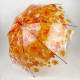 Прозора парасолька-тростина з куполом грибком і кленовим листям, Paolo Rossi, помаранчева, 03468-3