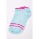 Жіночі короткі шкарпетки, м'ятного кольору зі смужками, 1