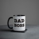 Чашка "Dad Boss", Чорний, англійська, 330 мл