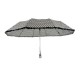 Жіноча парасолька напівавтомат у горошок із рюшею SL, біла, 033057-6