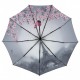 Жіноча парасолька напівавтомат від TheBest з Ейфелевою вежею і сакурою, рожева, 0544-1