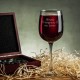 Келих для вина "Меняю подругу на вино", російська, Крафтова коробка