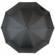 Мужской складной зонт полуавтомат на 10 спиц с системой антиветер от Toprain, черный, 0348-1