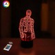 3D ночник "Человек-Паук 2" (УВЕЛИЧЕННОЕ ИЗОБРАЖЕНИЕ) 16 цветов + пульт ДУ 3DTOYSLAMP