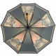 Жіноча складна парасолька напівавтомат із принтом нічного міста від TheBest-Flagman, коричнева, 0509-4