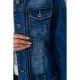Джинсова куртка жіноча, колір синій, 129RL004