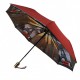 Жіноча парасолька напівавтомат з подвійною тканиною Bellissimo, бордова, 018301-6