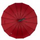 Жіноча парасолька-тростина з принтом букв, напівавтомат від фірми Toprain, бордова, 01006-9