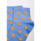 Жіночі шкарпетки, кольору джинс із принтом, 167R362