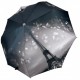 Жіноча складна парасолька напівавтомат з принтом Ейфелева Вежа і квіти від Susino, сіра, Sys 03025-4