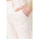 Штани жіночі з екошкіри, колір кремовий, 186R5986