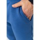Спорт штани чоловічі на флісі однотонні, колір джинс, 190R236