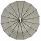 Однотонна парасолька автомат на 16 карбонових спиць антивітер від Toprain, сіра, 0918-7