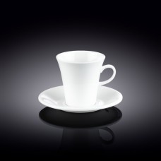 Чашка з блюдцем кавова Wilmax WL-993005-AB 160 мл