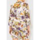 Костюм жіночий з квітковим принтом, колір сіро-фіолетовий, 115R0451