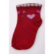 Бавовняні дитячі шкарпетки, бордового кольору, 1