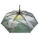 Женский зонт полуавтомат на 9 спиц с цветочным принтом от Frei Regen, зеленая ручка, 09085-4