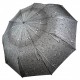 Жіноча парасолька напівавтомат "Краплі дощу" від S&L на 10 спиць, сіра ручка, 01605Р-4